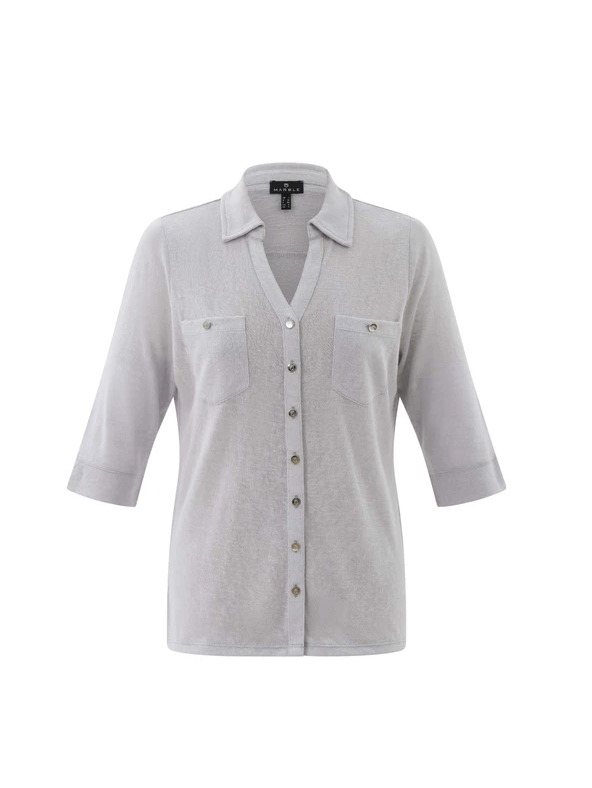 MARBLE FASHIONS 7844 BLOUSE COL 106 SILVER