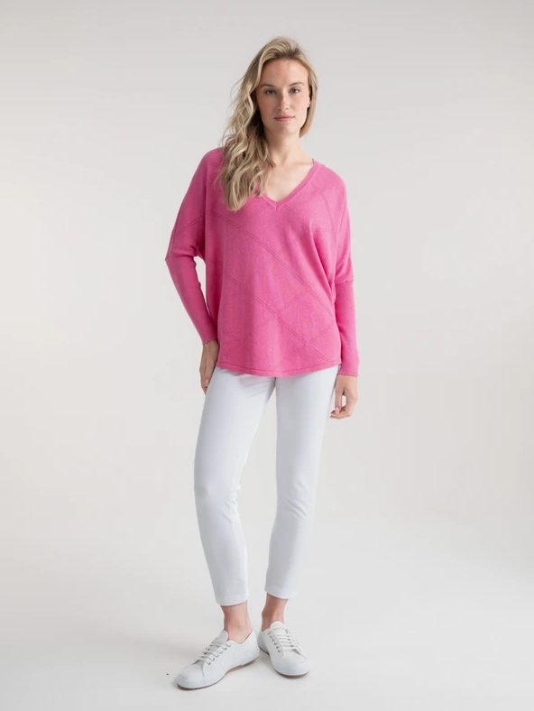 MARBLE FASHIONS 7893 SWEATER COL 194 PINK