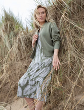 Load image into Gallery viewer, MARBLE FASHIONS 7797 CARDIGAN COL 123 KHAKI
