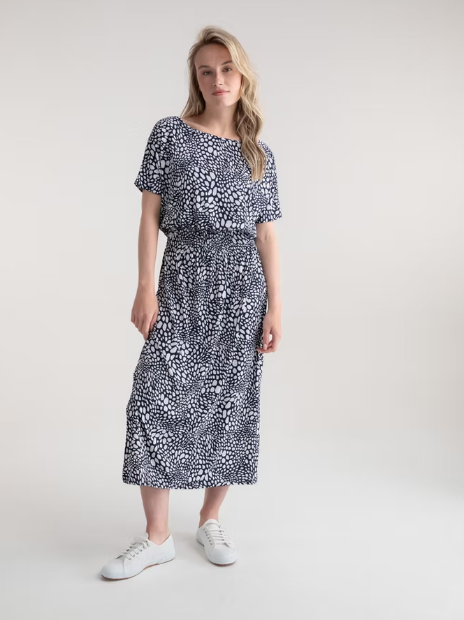 MARBLE 7924 DRESS COL 103 NAVY