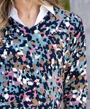 Load image into Gallery viewer, MARBLE FASHIONS 8021 PRINT SWEAT COL 223 SEAFOAM
