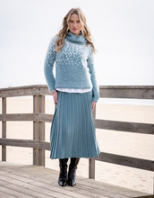 Load image into Gallery viewer, MARBLE FASHIONS 8030 COWL NECK SWEATER COL 223 SEAFOAM
