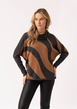 Load image into Gallery viewer, MARBLE FASHIONS 8068 PRINT SWEATER COL 105 CHARCOAL
