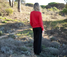 Load image into Gallery viewer, MARBLE FASHIONS 8089 V NECK SWEATER COL 109 RED
