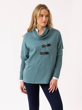 Load image into Gallery viewer, MARBLE FASHIONS 8093 DETAILED SWEATER COL 223 SEAFOAM

