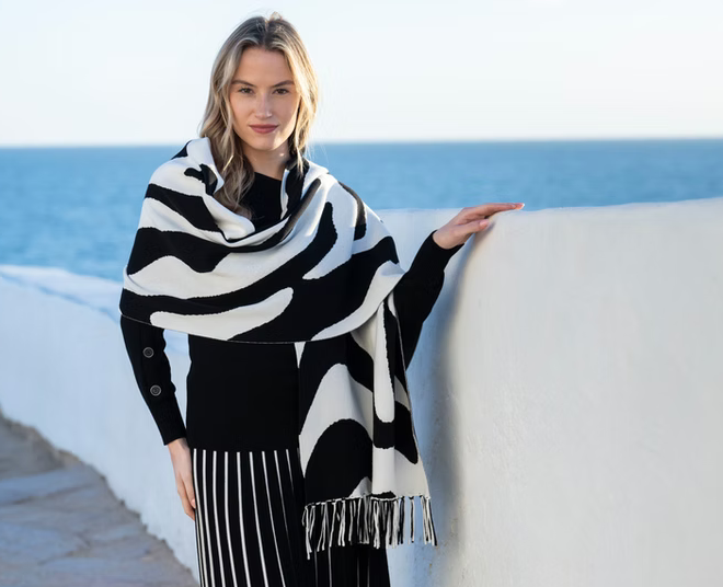 MARBLE FASHIONS 8138 SCARF COL 104 IVORY