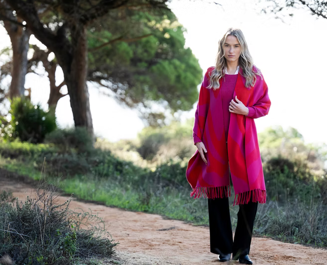 MARBLE FASHIONS 8138 SCARF COL 126 FUCHSIA