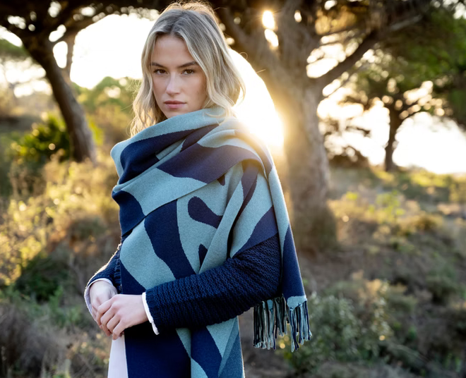 MARBLE FASHIONS 8138 SCARF COL 223 SEAFOAM