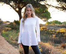 Load image into Gallery viewer, MARBLE FASHIONS 8147 BLOUSE COL 102 WHITE
