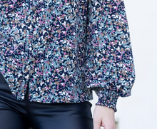 Load image into Gallery viewer, MARBLE FASHIONS 8155 PRINT BLOUSE COL 223 SEAFOAM
