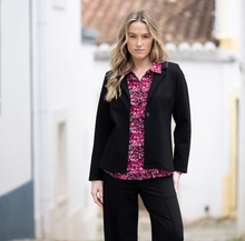 Load image into Gallery viewer, MARBLE FASHIONS 8154 BLAZER COL 101 BLACK
