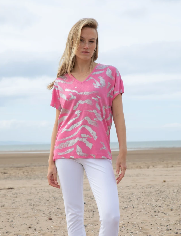 MARBLE 7371 PRINT TOP COLOUR 194 PINK