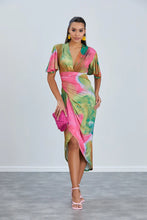 Load image into Gallery viewer, JQ FOREVER ANGEL SLEEVE DRESS - GREEN
