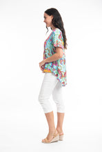Load image into Gallery viewer, ORIENTIQUE 62612 VAROSHA FRILL TOP - TURQUOISE
