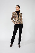 Load image into Gallery viewer, FRANK LYMAN Animal Print Zipper Jacket Style 253857
