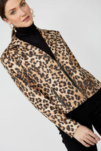 Load image into Gallery viewer, FRANK LYMAN Animal Print Zipper Jacket Style 253857
