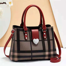 Load image into Gallery viewer, GESSY 6695 HEART PATTERN TOTE HANDBAG - RED
