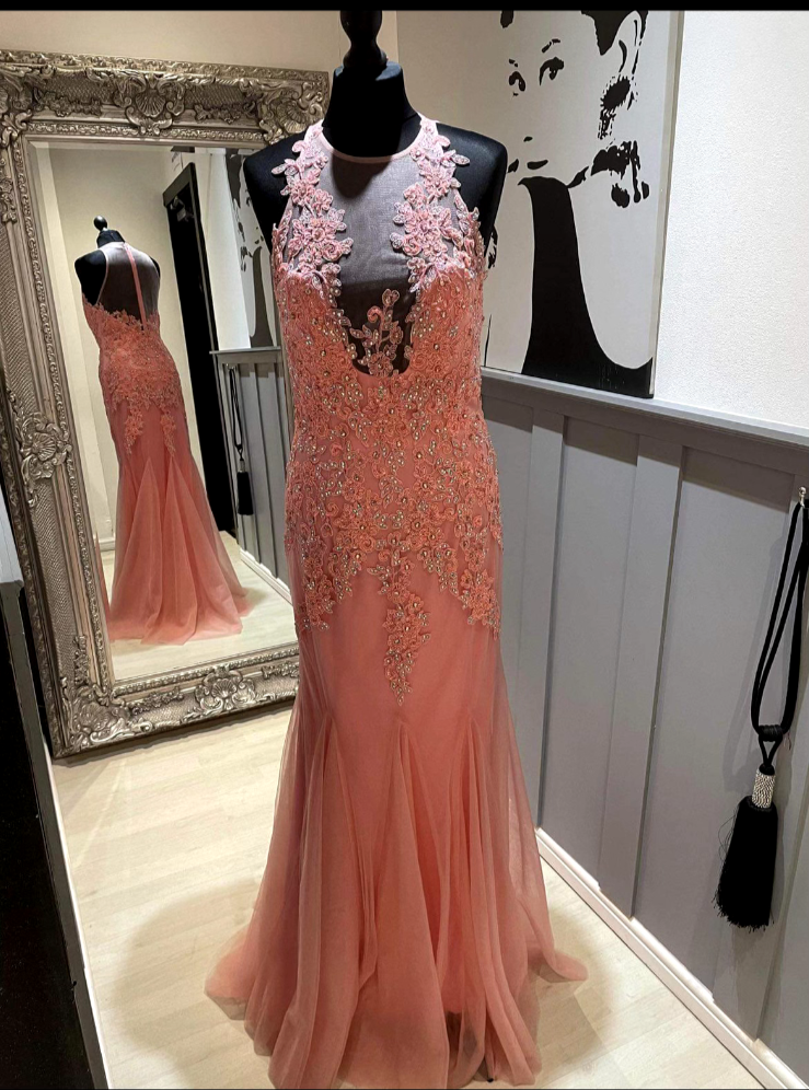 MANON MY2065 CORAL PROM GOWN