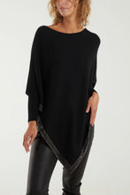 Load image into Gallery viewer, NOVA DIAMANTE HEM ASYMMETRIC PONCHO
