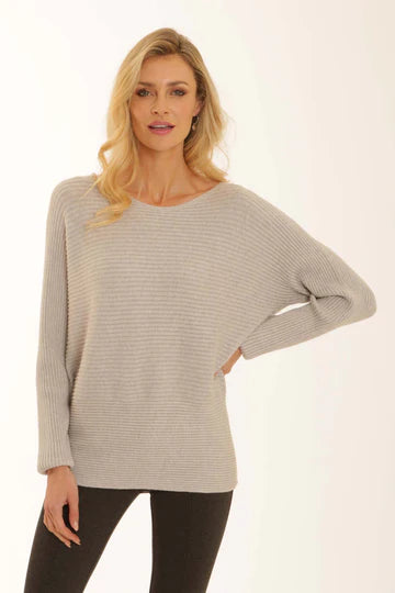 Pomodoro Rib Jumper Style 32560 Silver