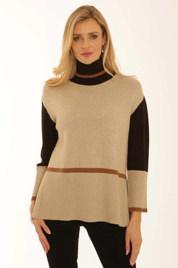Pomodoro Roll Neck Jumper style 32550